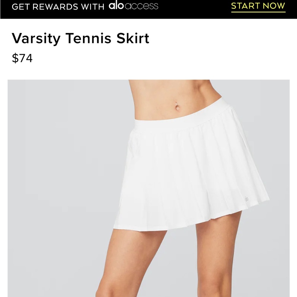 ALO Sports Skirt - White
